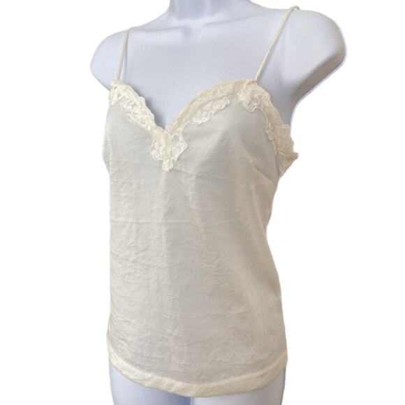 Designer Georges Hobeika Beautiful Romantic Bridal Lace Trim Camisole Size S/M - Picture 2 of 9
